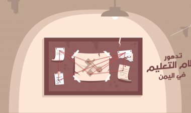 انفوجرافيك |  تدهور نظام التعليم في اليمن